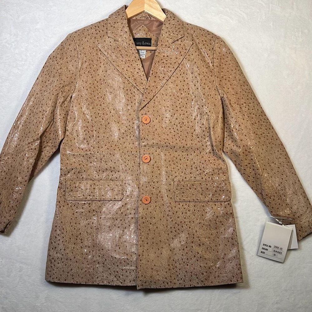 Terry Lewis vintage leather Classic Luxuries leather jacket-NWT-Women Small